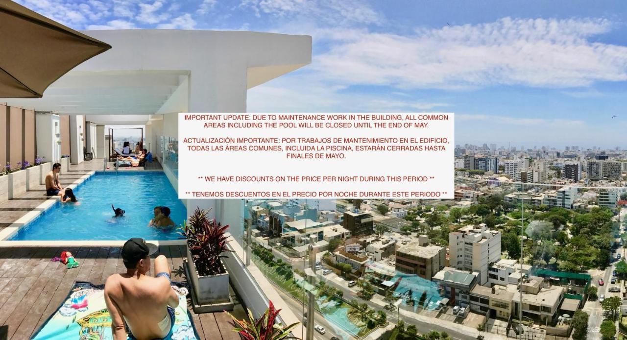לימה Alu Apartments - Limit With Miraflores Panoramic City View מראה חיצוני תמונה